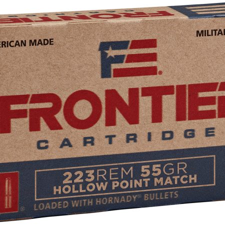 Frontier Cartridge FR140 Military Grade Centerfire Rifle 223Rem 55gr Hollow Point Match 20 Per Box/25 Case