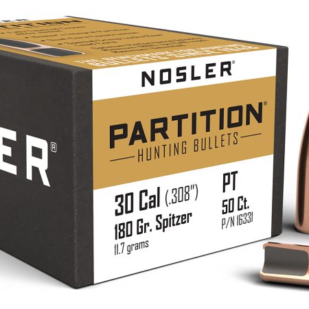 Nosler 16331 Partition  30Cal 180gr Spitzer 50/Box