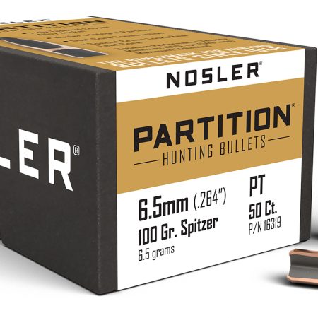 Nosler 16319 Partition  6.5 Creedmoor 100gr Partition Spitzer 50/Box
