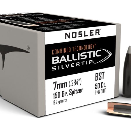 Nosler 51110 Ballistic Silvertip  7mm 150gr Spitzer Point 50/Box
