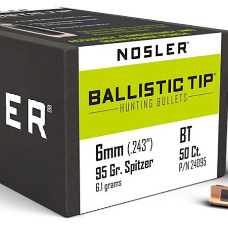 Nosler 24095 Ballistic Tip  6mm 95gr Spitzer 50/Box
