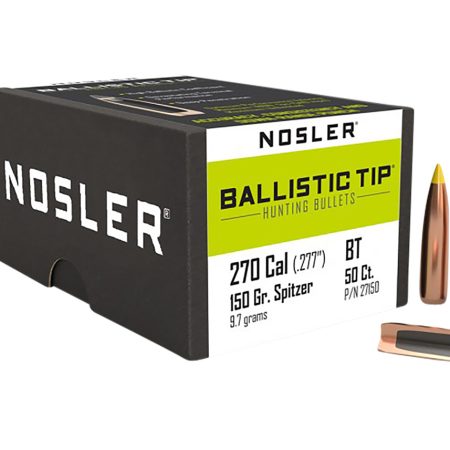 Nosler 27150 Ballistic Tip 270Caliber 150gr Spitzer 50/Box
