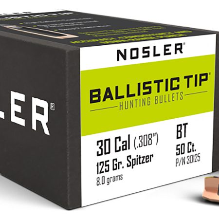 Nosler 30125 Ballistic Tip 30Cal 125gr Spitzer 50/Box