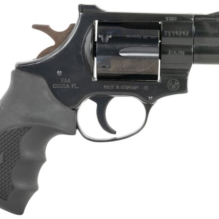 Weihrauch Guns 770125 Windicator 38 Special 6rd 2" Blued Steel Barrel & Cylinder, Compact Blued Steel Frame w/Exposed Hammer, Ramp Front/Fixed Rear Sights, Finger Grooved Black Rubber Grip