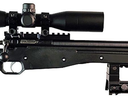 Crickett KSA2159 CPR Complete Package 22 LR Caliber with 1rd Capacity, 16.12" Bull Barrel, Blued Metal Finish & Fixed Adjustable Cheek Piece Black Stock Right Hand (Youth) Includes Scope & Bipod