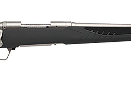 Savage Arms 57078 110 Storm Full Size 308 Win 4+1 22" Matte Stainless Button-Rifled Barrel, Matte Drilled & Tapped Stainless Steel Receiver, AccuStock Matte Gray Synthetic Stock, Right Hand