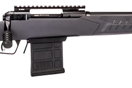 Savage Arms 57006 110 Tactical Full Size 308 Win 10+1 20" Matte Black Heavy Threaded Barrel, Matte Black Drilled & Tapped Carbon Steel Receiver, Adj AccuStock Matte Gray Synthetic Stock, Right Hand