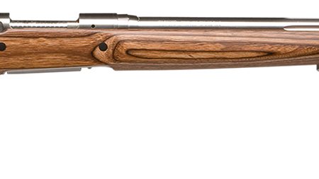 Savage Arms 18467 12 Varminter Low Profile 243 Win 4+1 Cap 26" 1:9.25" Matte Stainless Rec/Barrel Satin Brown Stock Right Hand (Full Size) with Detachable Box Magazine