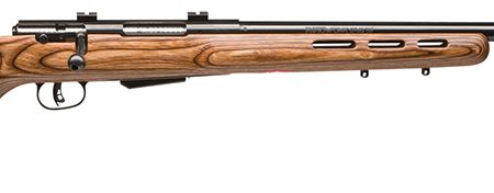 Savage Arms 18528 25 Lightweight Varminter-T 223 Rem 4+1 Cap 24" Matte Black Rec/Barrel Natural Brown Laminate Fixed Thumbhole Stock Right Hand (Full Size) with Detachable Box Magazine