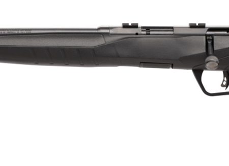 Savage Arms 70240 B Series F Full Size 22 LR 10+1 21" Matte Black Button Rifled Barrel, Matte Black Drilled & Tapped Carbon Steel Receiver, Matte Black Synthetic Stock, Left Hand