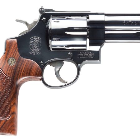 Smith & Wesson 150254 Model 29 Classic 44 Rem Mag or 44 S&W Spl Blued Carbon Steel 4" Barrel, 6rd  Cylinder & N-Frame, Checkered Square Butt Walnut Grip