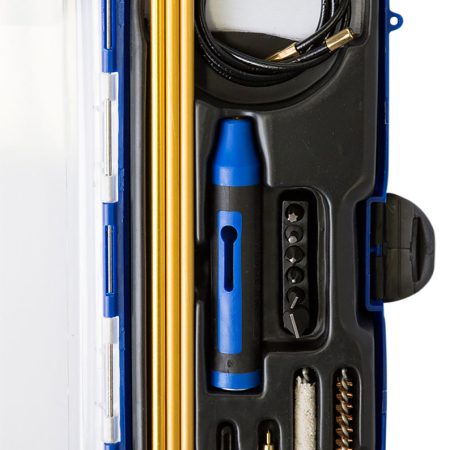 DAC GM22HY GunMaster Hybrid Cleaning Kit 22 Cal Rifle/16 Pieces Black/Blue