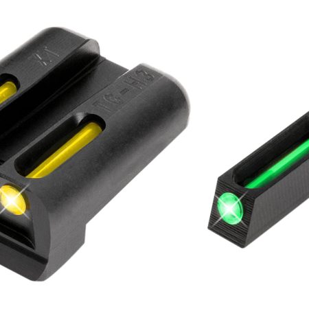 TruGlo TG131XTY TFO  Green/Tritium/Fiber Optic Front Sight-Yellow/Tritium/Fiber Optic Rear Sight Springfield Armory XD