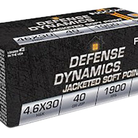 Fiocchi 46EXB Defense Dynamics 4.6x30mmH&K 40gr Jacketed Soft Point 50 Per Box/20 Case