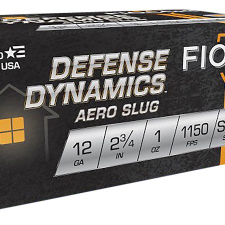 Fiocchi 12LRSLUG Defense Dynamics Aero 12Gauge 2.75" 1oz RifledSlug Shot 10 Per Box/25 Case