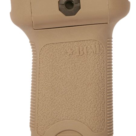 BCM VGSFDE BCMGunfighter Short Vertical Grip Made of Polymer With Flat Dark Earth Aggressive Textured Finish with Storage Compartment for Picatinny Rail