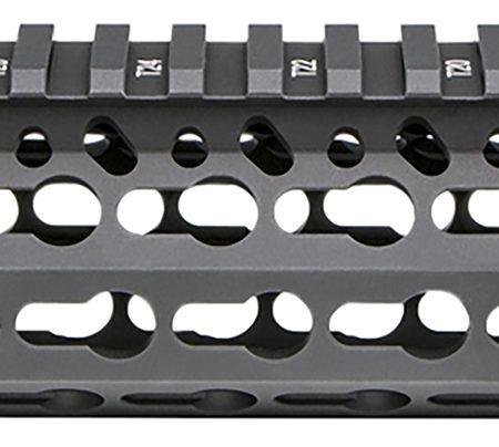 BCM KMRA8556BK KMR Alpha Handguard 8" Keymod Style Made of Aluminum with Black Anodized Finish for AR-15