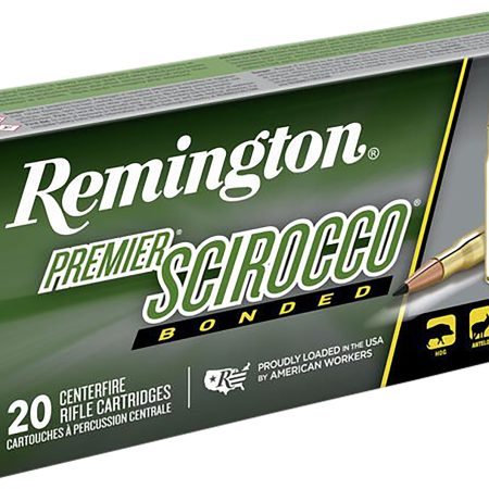 Remington Ammunition 29332 Premier Scirocco Bonded 308Win 165gr Swift Scirocco Bonded 20 Per Box/10 Case