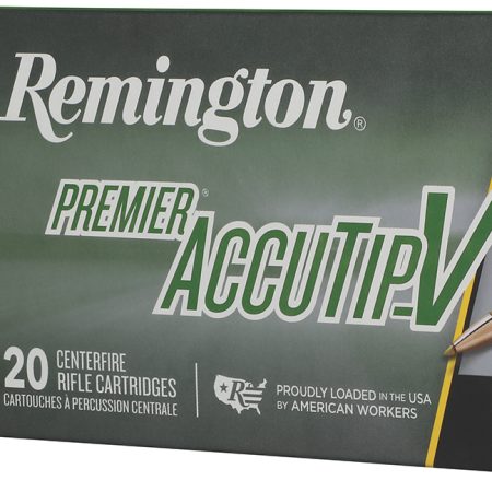 Remington Ammunition 29194 Premier Accutip-V 243Win 75gr AccuTip V Boat Tail 20 Per Box/10 Case