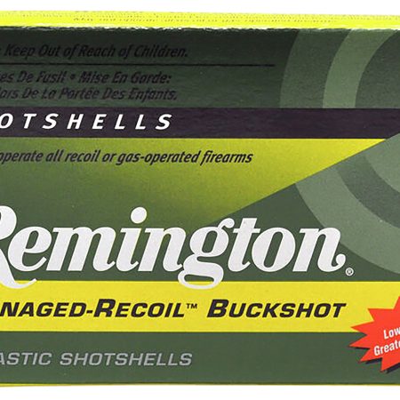 Remington Ammunition 20282 Managed Recoil Buckshot 12Gauge 2.75" 00Buck Shot 5 Per Box/20 Case