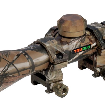 TruGlo TG8504CD Compact  Realtree APG 4x 32mm 1" Tube Diamond Reticle w/Rings