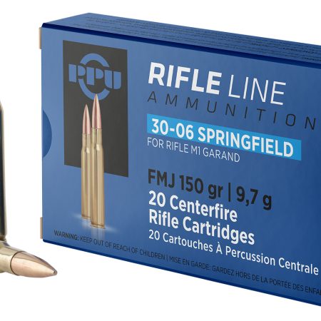 PPU PP3006G Standard Rifle  30-06Springfield 150gr Full Metal Jacket 20 Per Box/10 Case
