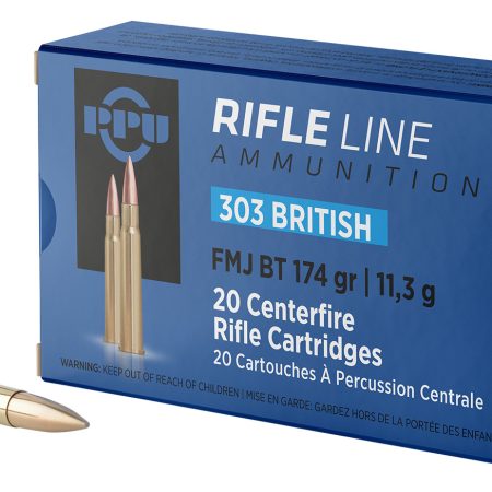 PPU PP303F Standard Rifle  303British 174gr Full Metal Jacket Boat Tail 20 Per Box/10 Case