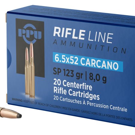PPU PP6CS Metric Rifle  6.5x52mmCarcano 123gr Soft Point 20 Per Box/10 Case
