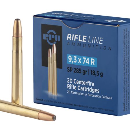 PPU PP9374 Metric Rifle  9.3mmx74R 285gr Soft Point 20 Per Box/10 Case
