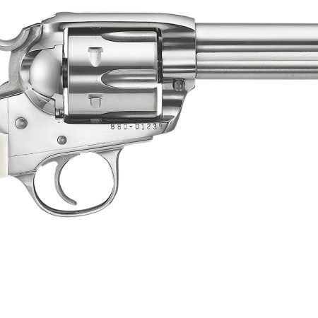 Ruger 5130 Vaquero  357 Mag/38 Special 6rd 5.50" High Gloss Barrel, Cylinder & Frame, Simulated Ivory Grip, Transfer Bar Safety, Bisley Style Hammer