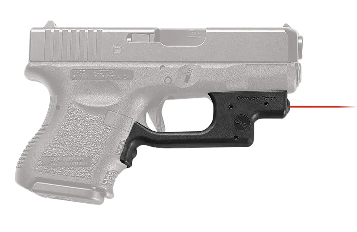 Crimson Trace 0123401 Laserguard Compatible w/Glock Compact & Sumcompact, Red Laser Black Polymer