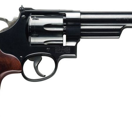 Smith & Wesson 150481 Model 57 Classic 41 Rem Mag Blued Carbon Steel 6" Barrel, 6rd Cylinder & N-Frame, Checkered Square Butt Walnut Grip, Color Case Wide Spur Hammer