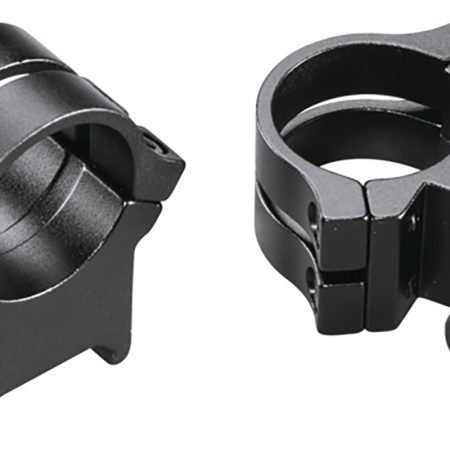 Weaver Mounts 49049 Quad Lock Detachable Rings Matte Black 1" Extra High