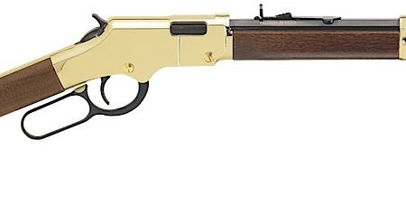 Henry H004Y Golden Boy  Youth 22 Short/ 22 Long/ 22 LR 12 LR/16 Short Capacity, 17" Barrel, Brasslite Metal Finish, American Walnut Stock, Right Hand