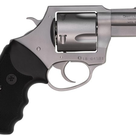 Charter Arms 74530 Bulldog  Extra Large 45 Colt (LC), 5 Shot 2.50" Matte Stainless Steel Barrel, Cylinder & Frame w/Black Finger Grooved Rubber Grip