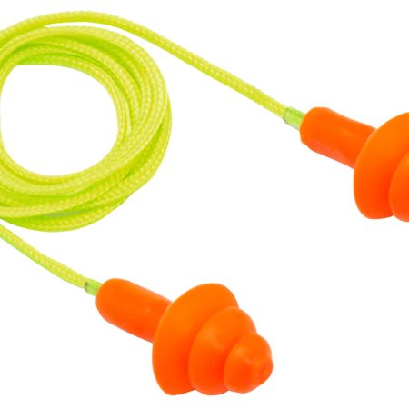 Pyramex RP3001 Reusable Earplugs Polymer 24 dB Behind The Neck Orange/Yellow Adult 50 Pair