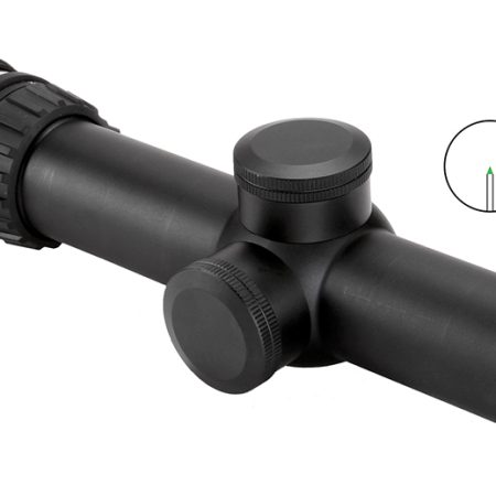 Trijicon 200057 AccuPoint Black Hardcoat Anodized 1-4x 24mm 30mm Tube Illuminated Green Triangle Post Reticle