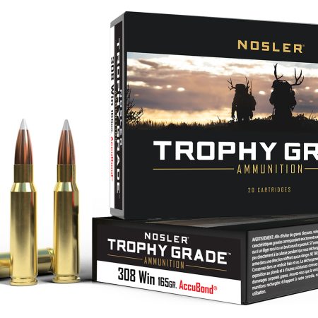 Nosler 60049 Trophy Grade  308Win 165gr Nosler AccuBond 20 Per Box/10 Case