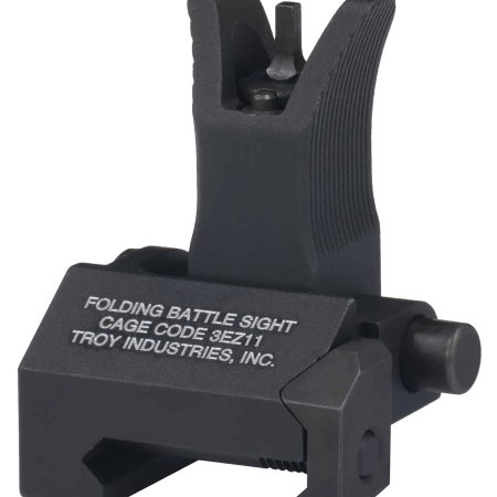 Troy Ind SSIGFBSFMBT00 Front Folding BattleSight M4  Black Hardcoat Anodized