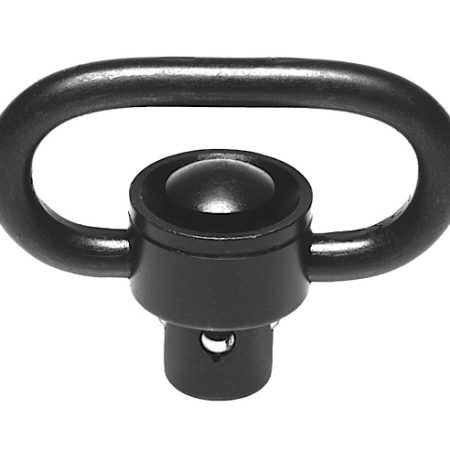 Troy Ind SMOUSSQ00BT00 SSQD Swivel 1" Push Button Black Stainless Steel