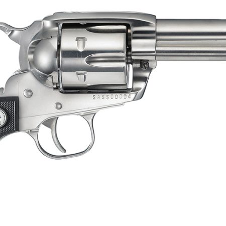 Ruger 5133 Vaquero SASS 357 Mag 6rd 4.62" High Gloss Steel Barrel, Cylinder & Frame, Black Checkered Polymer Grip, Transfer Bar Safety, Montado Hammer (2 of2)