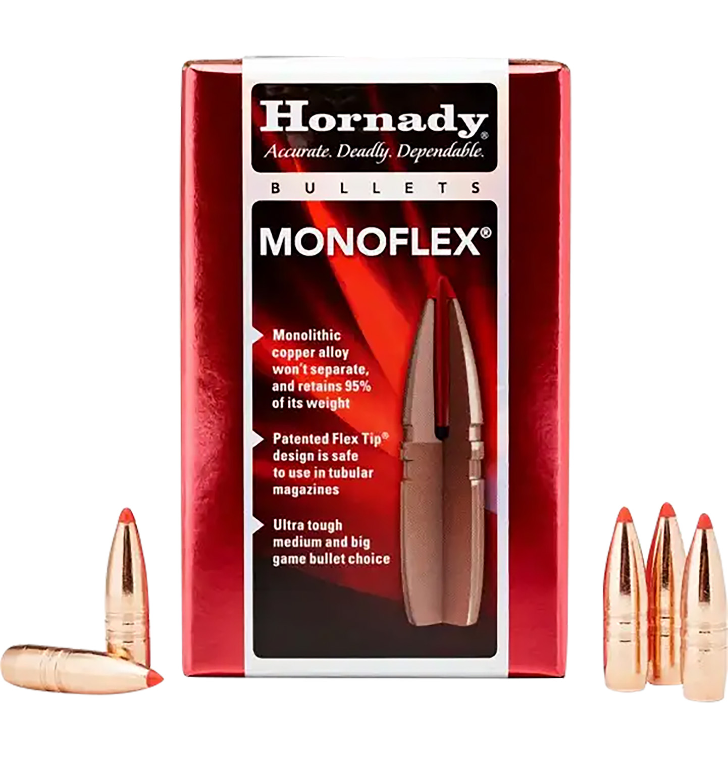 Hornady 30310 MonoFlex 30 Cal .308 140 gr MonoFlex 50 Per Box/ 25 Case