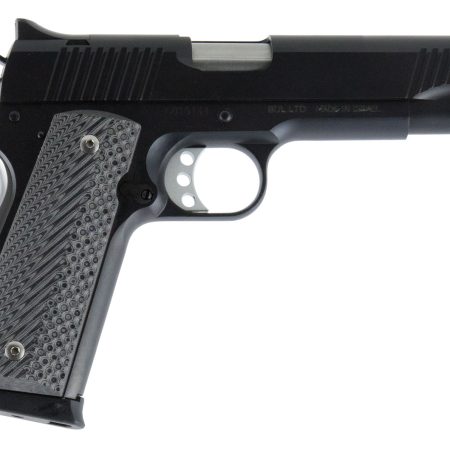 Magnum Research DE1911G 1911 G 45 ACP Caliber with 5.01" Barrel, 8+1 Capacity, Overall Matte Black Finish Carbon Steel, Beavertail Frame, Serrated Slide & Black/Gray G10 Grip