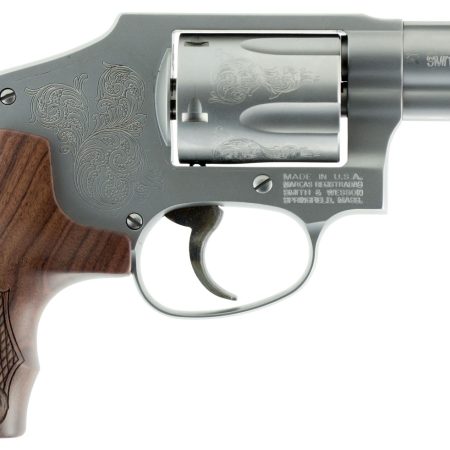 Smith & Wesson 150784 Model 640 *CA Compliant 357 Mag  2.13" Stainless Engraved Barrel , 5rd Stainless Engraved Cylinder, Matte Silver Stainless Steel Engraved J Frame , Wood Engraved Grip