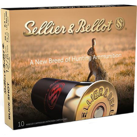 Sellier & Bellot SB12BSE Hunting  12Gauge 2.75" 12Pellets 1 1/4oz 00Buck Shot 10 Box/25 Case