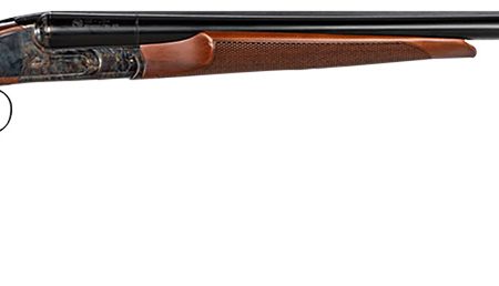 CZ-USA 06401 Sharp-Tail 12 Gauge 3" 2rd 28" Black Hard Chrome Side by Side Barrel, Color Case Hardened Metal Finish, Turkish Walnut Stock Includes 5 Chokes