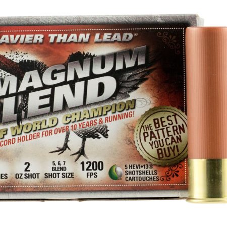 HEVI-Shot HS41255 Magnum Blend  12Gauge 3" 2oz Tungsten 5/6/7Shot 5 Per Box/10 Case