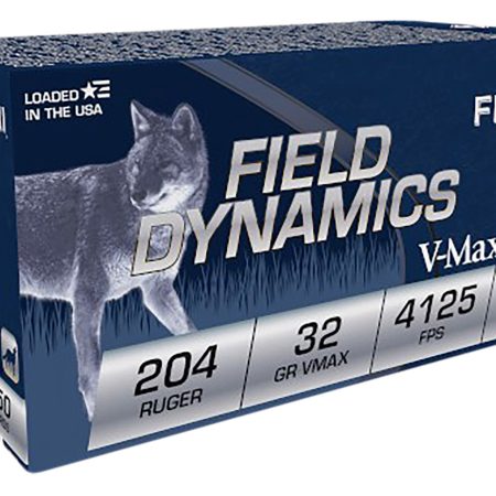 Fiocchi 204HVA Field Dynamics  204Ruger 32gr Hornady V Max 50 Per Box/20 Case