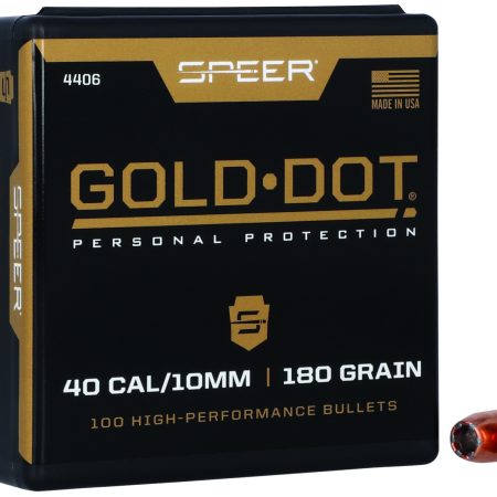 Speer 4406 Gold Dot Personal Protection 40Cal 180gr Hollow Point 100 Per Box/5 Case