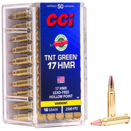 CCI 951 TNT Green 17HMR 16gr Speer TNT Green Hollow Point 50 Per Box/40 Case